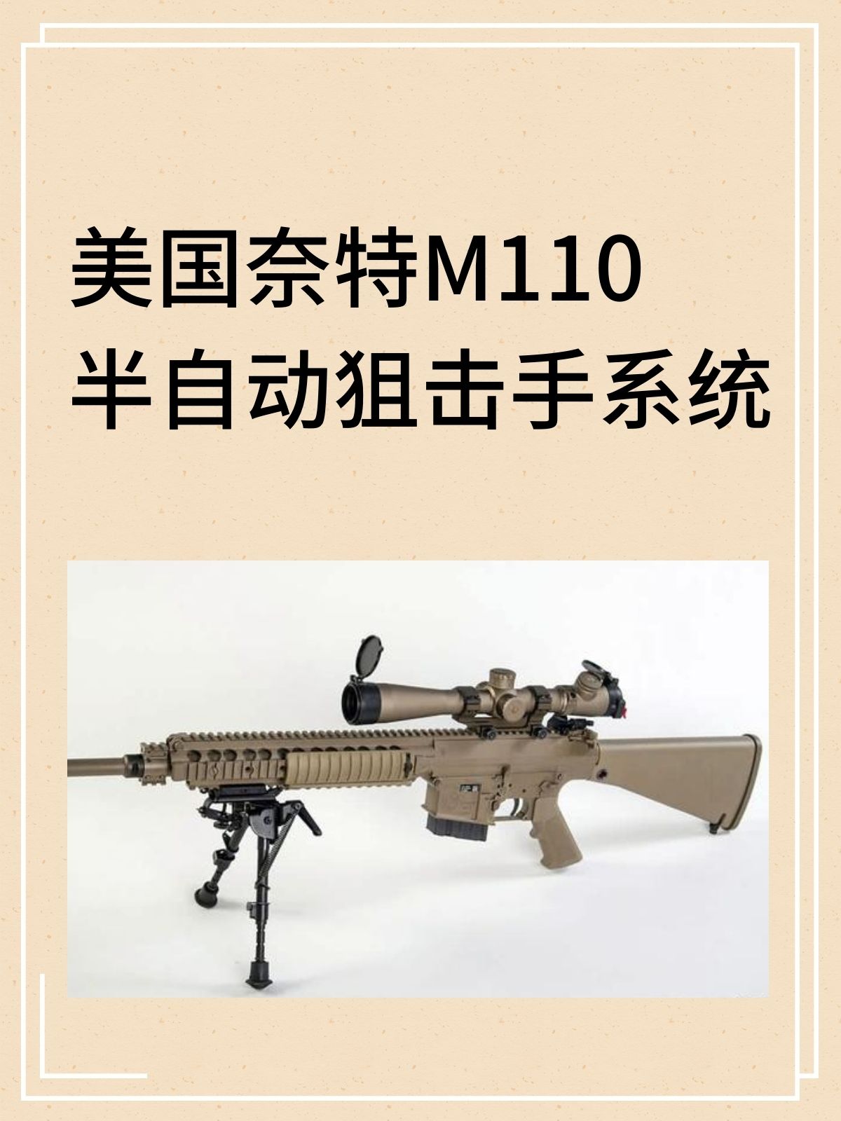 美国奈特M110半自动狙击手系统